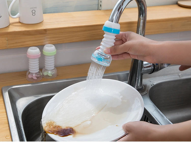 360° Rotating Faucet Extender | Adjustable Water-Saving Sink Tap Attachment | Universal Kitchen Faucet Connector | Faucet Filter Nozzle