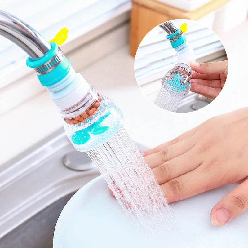 360° Rotating Faucet Extender | Adjustable Water-Saving Sink Tap Attachment | Universal Kitchen Faucet Connector | Faucet Filter Nozzle