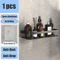 No Drill Bathroom Shelf | Wall Mounted Adhesive Bathroom Organizer for Shower and Wall