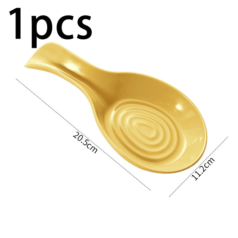 Large Kitchen Spoon Rest Holder | Heat-Resistant Cooking Utensil Rest | Countertop Spoon Holder