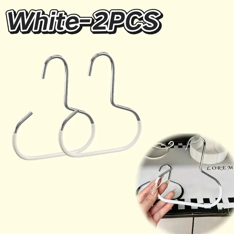 Closet Hanger Organizer | Round Hook Storage | Hat, Scarf, Tie & Bag Organizer | Space-Saving Closet Accessory Hanger