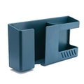 Wall Mounted Remote & Phone Holder | Self-Adhesive Charging Station Organizer | Storage Box for Remote Controls and Phone Charging