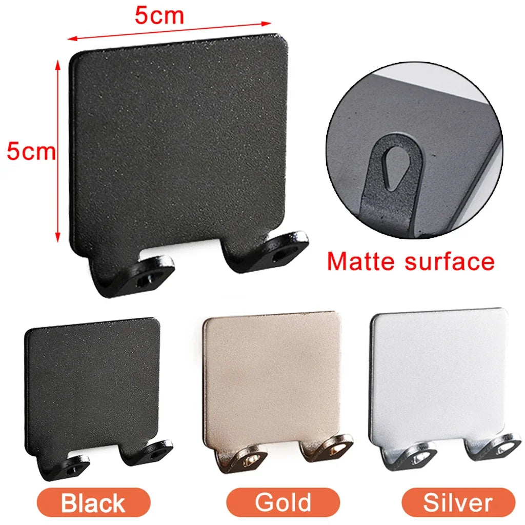 Self-Adhesive Razor Holder Hooks | No Drill Wall Mounted Shaver Organizer | Bathroom & Shower Storage Hooks