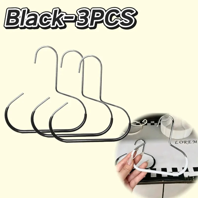 Closet Hanger Organizer | Round Hook Storage | Hat, Scarf, Tie & Bag Organizer | Space-Saving Closet Accessory Hanger