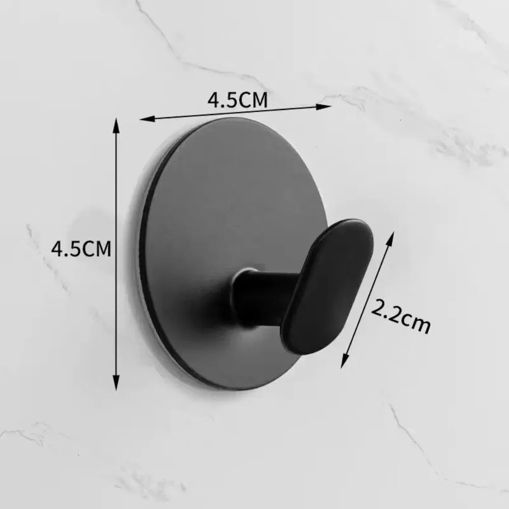 3PCS Stainless Steel Adhesive Wall Hooks | Rustproof No-Drill Hooks | Heavy Duty Home Organizer