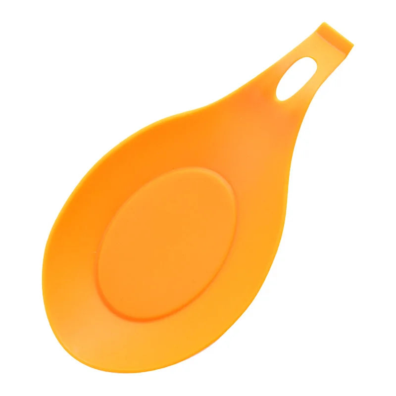 Silicone Spoon Rest | Heat-Resistant Kitchen Utensil Holder | Non-Slip Spoon & Ladle Rest | Countertop Cooking Tool Organizer