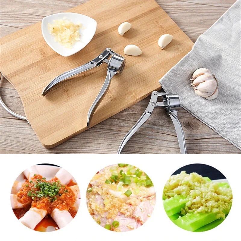 Manual Garlic Press | Garlic & Ginger Crusher Mincer with Comfort Grip Handle