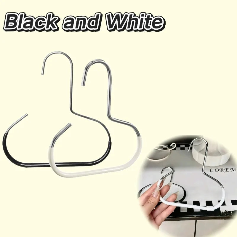 Closet Hanger Organizer | Round Hook Storage | Hat, Scarf, Tie & Bag Organizer | Space-Saving Closet Accessory Hanger