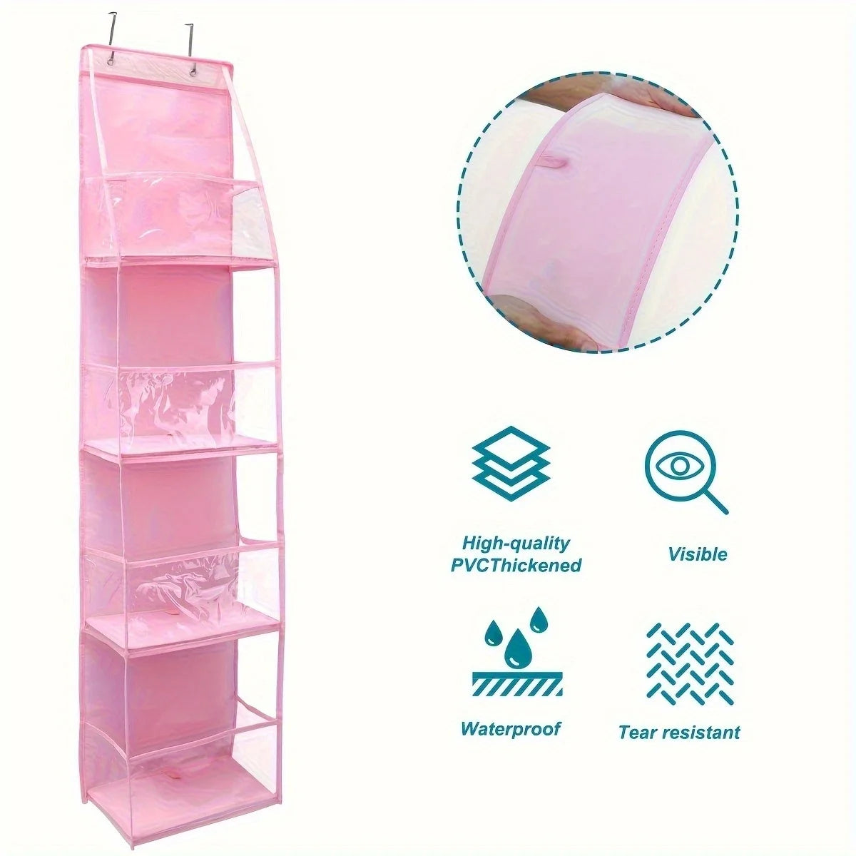 Over-the-Door Hanging Storage Organizer | Multi-Pocket Door Storage Bag