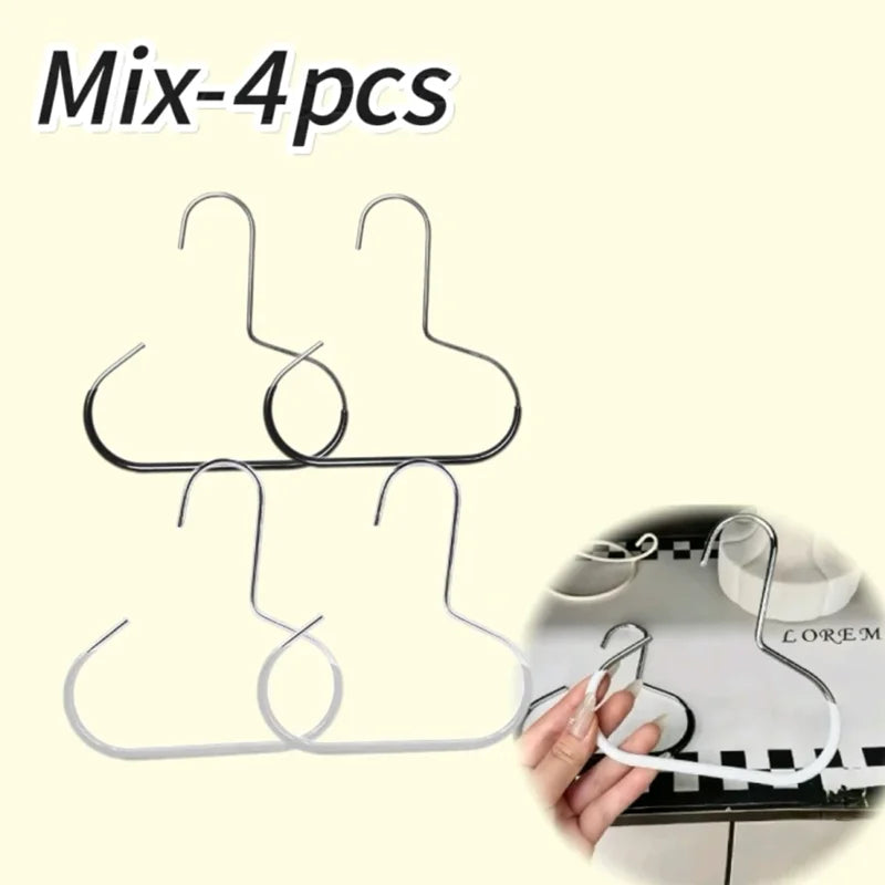 Closet Hanger Organizer | Round Hook Storage | Hat, Scarf, Tie & Bag Organizer | Space-Saving Closet Accessory Hanger