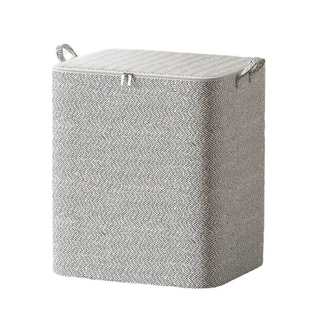 Large Foldable Storage Bag with Zipper Lid | Storage Bin | Closet Organizer