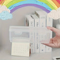 Clear Plastic Storage Boxes with Hinged Lids | Stackable Home Organization Containers | Small Parts & Office Supply Storage Box | Space-Saving Organizer