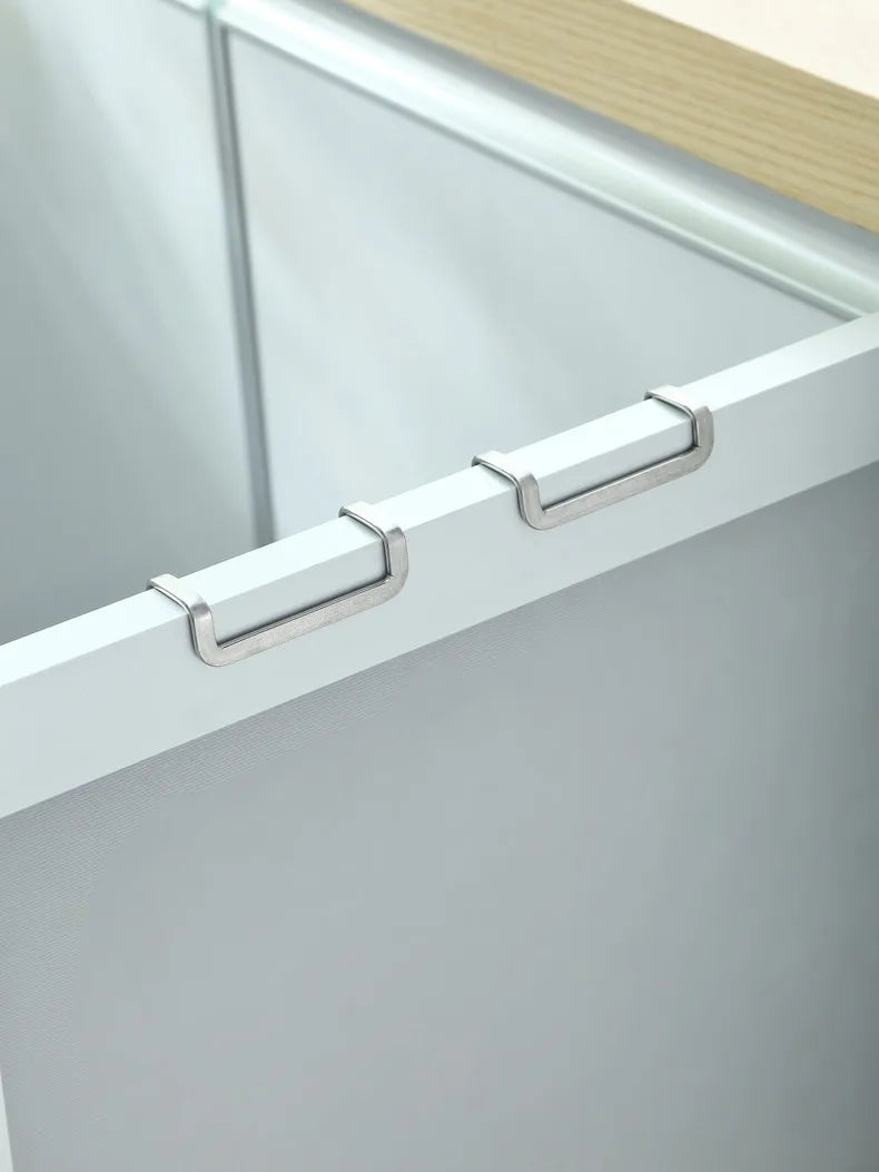 Stainless Steel Double S-Shaped Door Hanger Hooks | Over Door Storage Organizer for Bathroom, Kitchen & Closet | Hooks Only. Towels and Accessories are Not Included