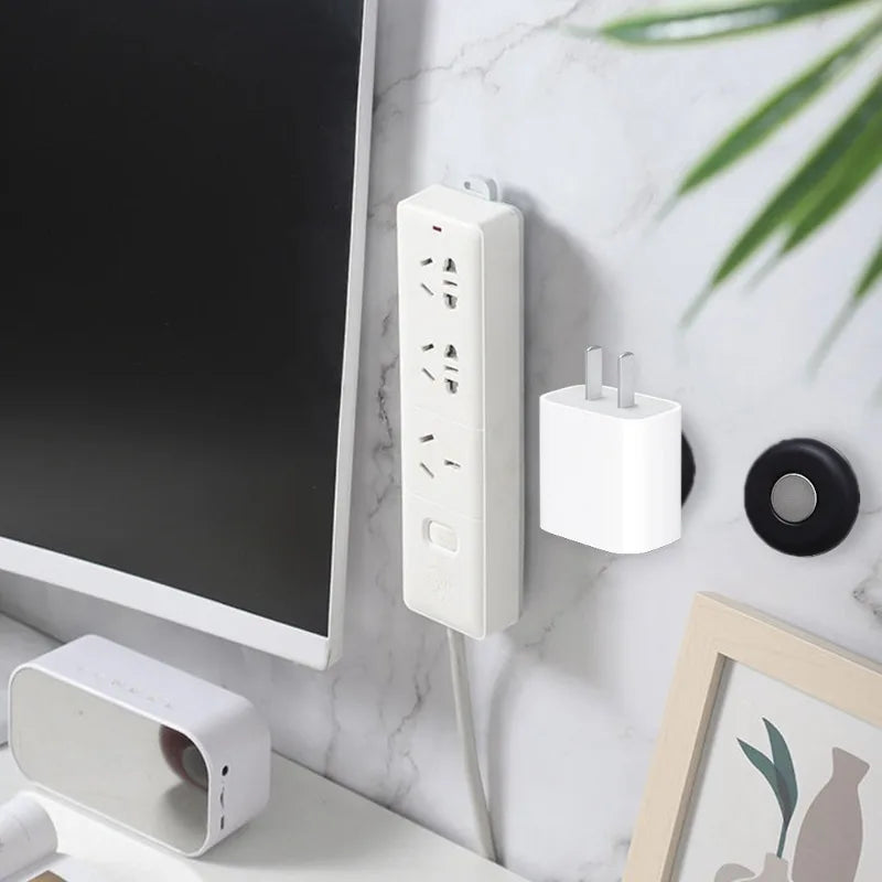 Magnetic Wall Remote Control Holders | No Drill Electronics Organizer | Invisible Magnetic Storage for Home Organization