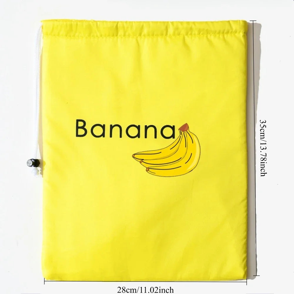 Reusable Produce Storage Bag | Insulated Drawstring Fresh-Keeper for Lettuce, Bananas & Vegetables | Refrigerator Fruit Storage Bag