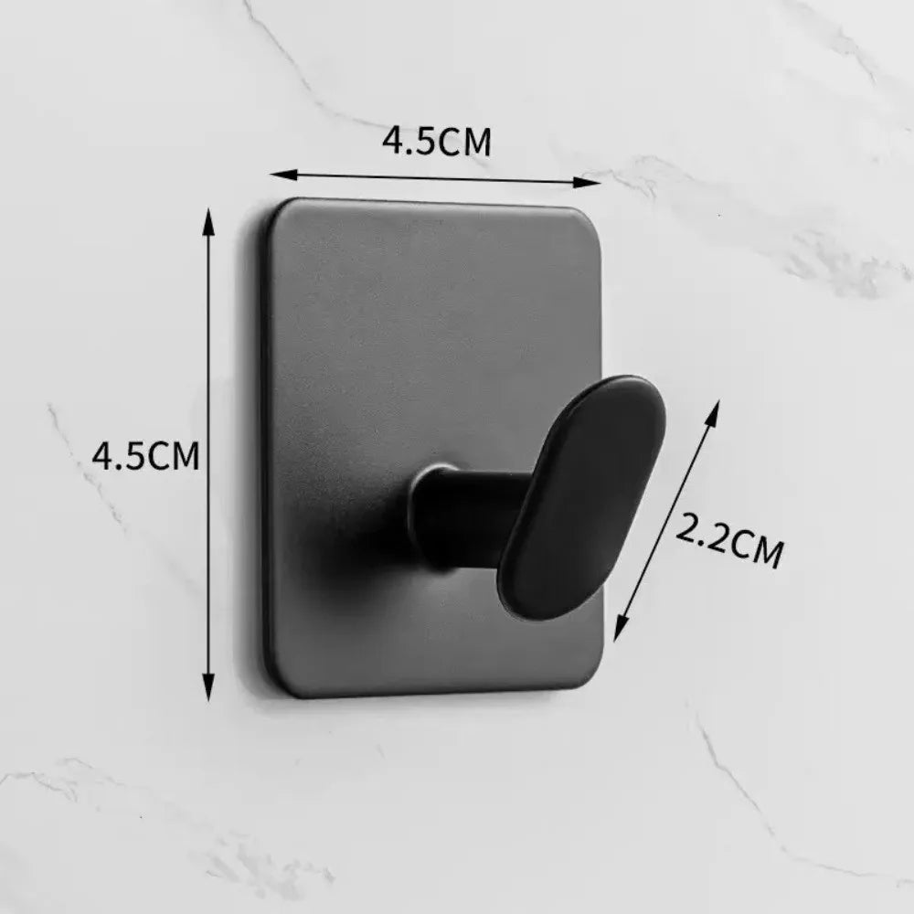 3PCS Stainless Steel Adhesive Wall Hooks | Rustproof No-Drill Hooks | Heavy Duty Home Organizer
