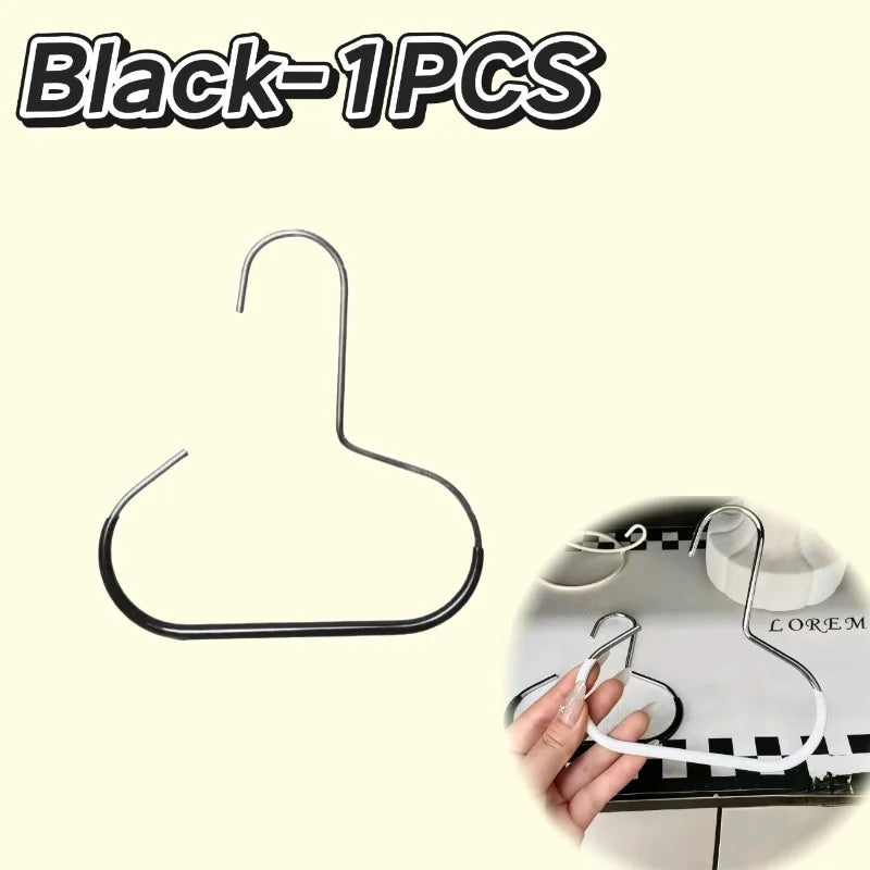Closet Hanger Organizer | Round Hook Storage | Hat, Scarf, Tie & Bag Organizer | Space-Saving Closet Accessory Hanger