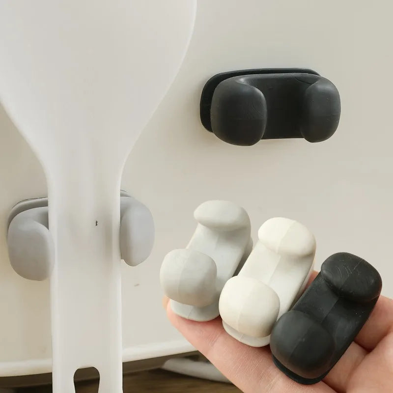 Rice Spoon Holder | Adhesive Wall-Mount Kitchen Hooks | Space-Saving Kitchen Organizer