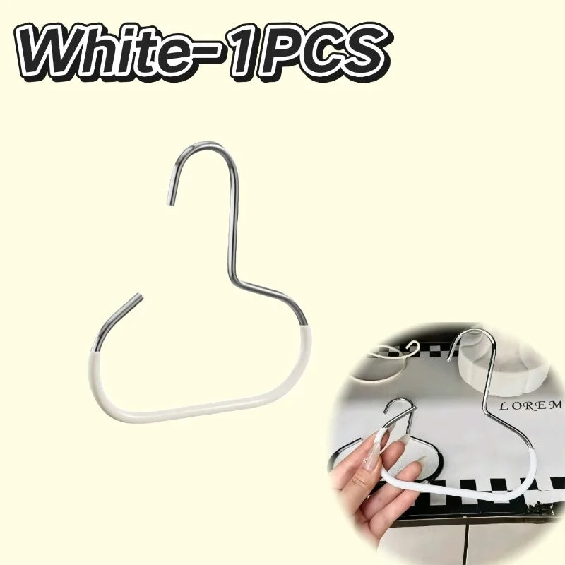 Closet Hanger Organizer | Round Hook Storage | Hat, Scarf, Tie & Bag Organizer | Space-Saving Closet Accessory Hanger