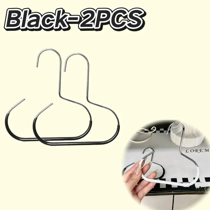 Closet Hanger Organizer | Round Hook Storage | Hat, Scarf, Tie & Bag Organizer | Space-Saving Closet Accessory Hanger