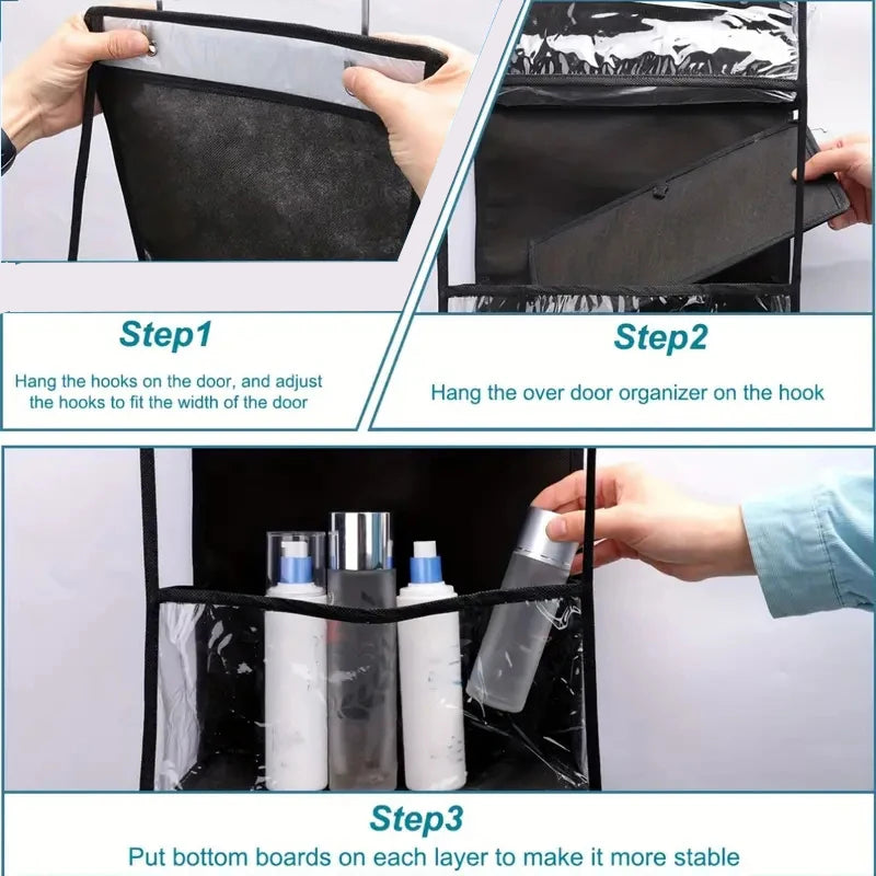 Over-the-Door Hanging Storage Organizer | Multi-Pocket Door Storage Bag