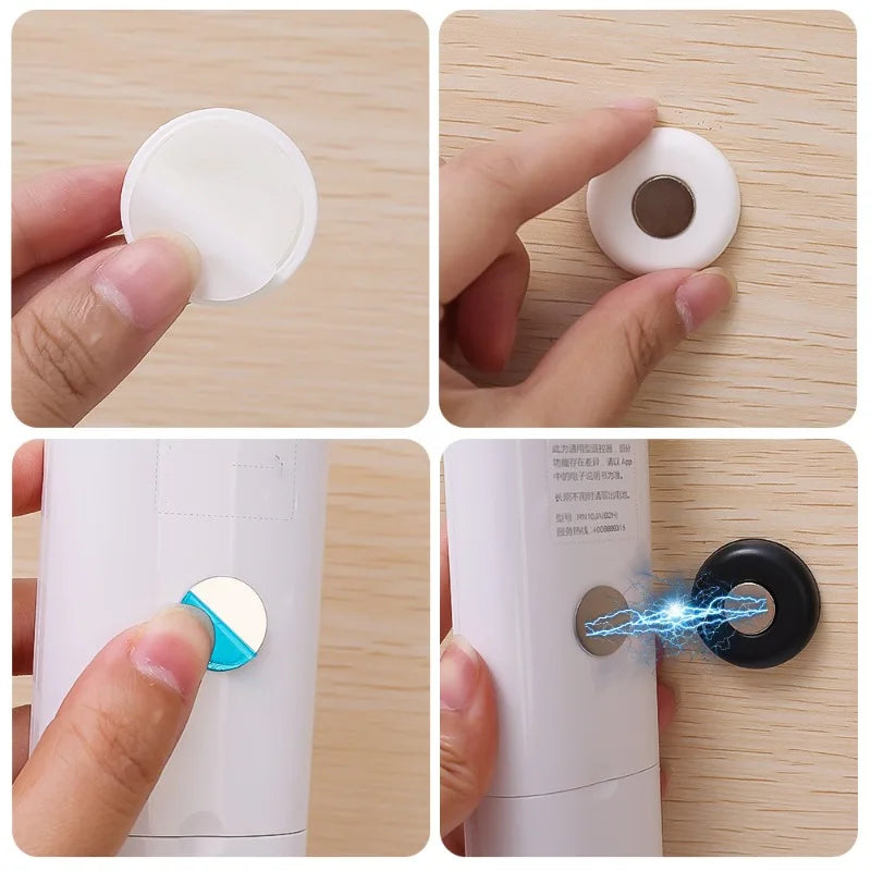 Magnetic Wall Remote Control Holders | No Drill Electronics Organizer | Invisible Magnetic Storage for Home Organization