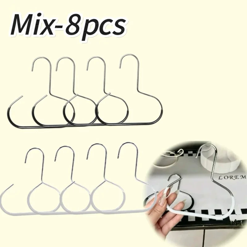 Closet Hanger Organizer | Round Hook Storage | Hat, Scarf, Tie & Bag Organizer | Space-Saving Closet Accessory Hanger