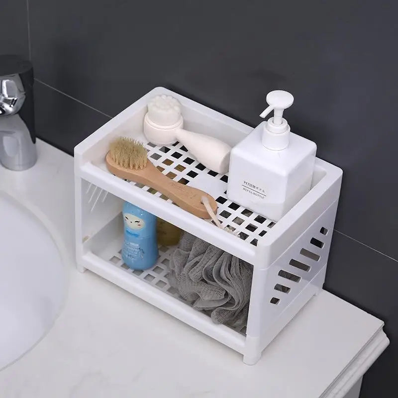 Desktop Storage Rack Organizer | Multi-Layer Stationery & Makeup Organizer | Office Desk Storage | Dorm Room Desktop Organizer