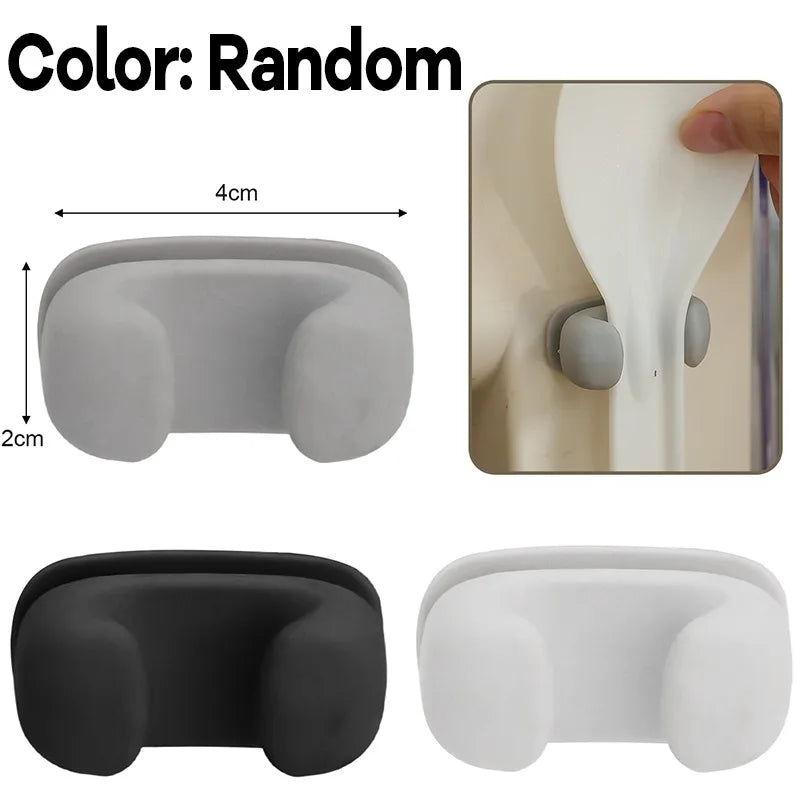 Rice Spoon Holder | Adhesive Wall-Mount Kitchen Hooks | Space-Saving Kitchen Organizer